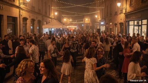 Marché nocturne soirée guinguette