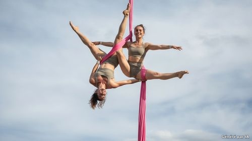 Monti'spectacle en bas de chez moi ! : "ENTRE BICEPS ET PAILLETTES" - Cie Deux dames au volant