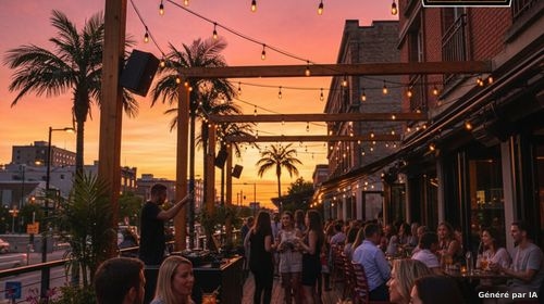 DJ Sunset Vibes en Terrasse