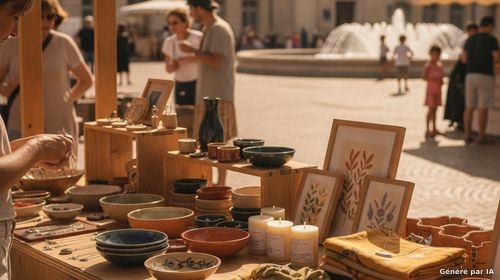 Marché de créateurs place Perret au Havre