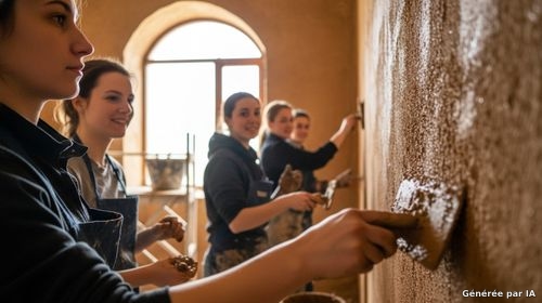 Chantier Participatif : Enduit Terre