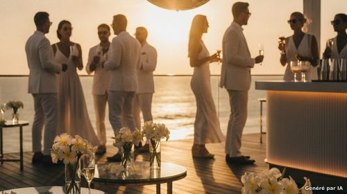 Happy Dock sunset club 
- WHITE PARTY