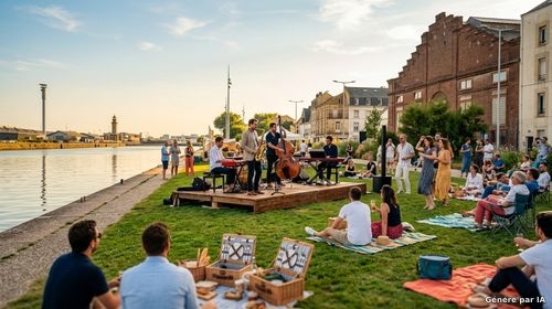 Spectacles d’été au Jardin fluvial : Concert de jazz instrumental avec LH Office Jazz
